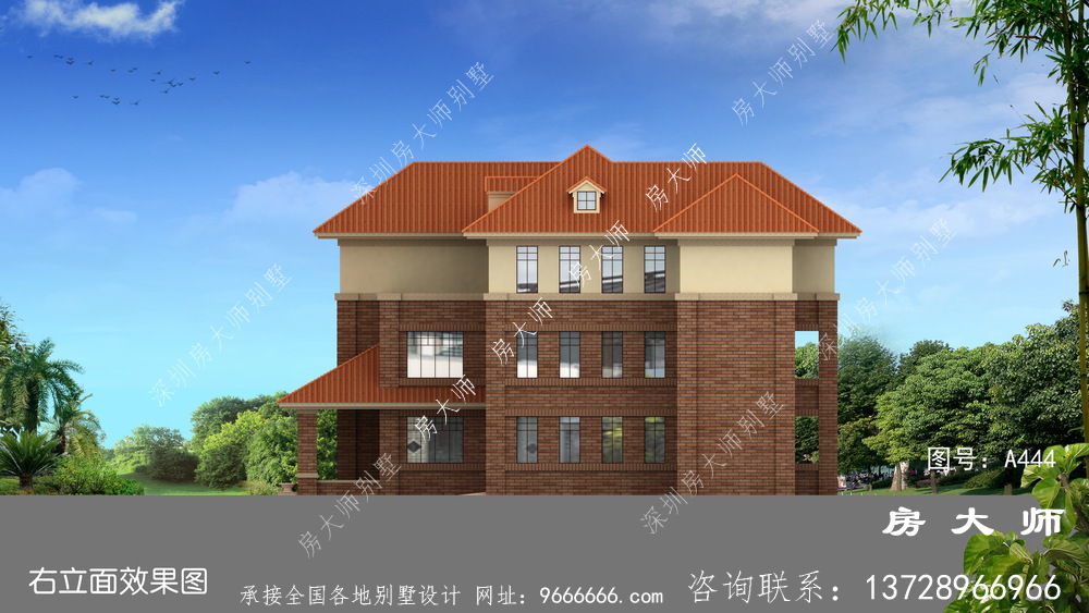 建房就照着这样建，三层欧式风格别墅