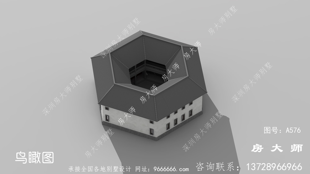 适合大众的审美的中式客派别墅效果图