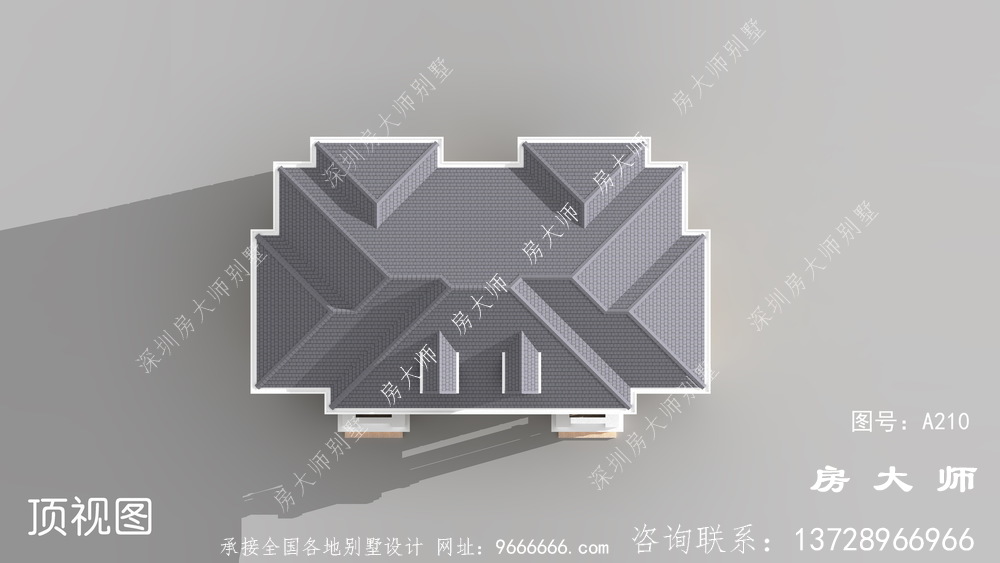 如此大气的法式风格双拼别墅