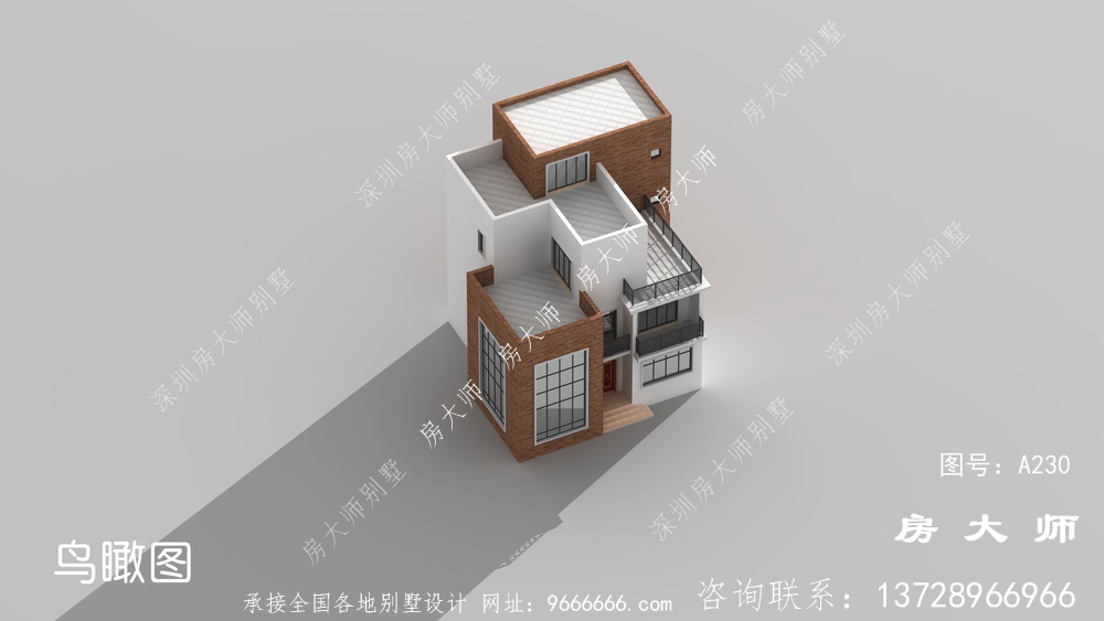 最新现代风格农村别墅设计效果图