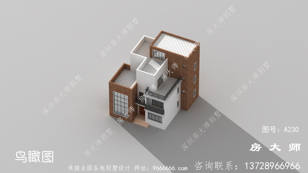 最新现代风格农村别墅设计效果图