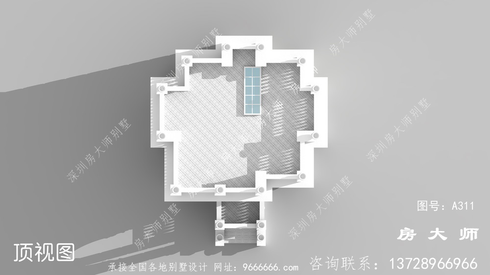 两层经典法式风格设计图效果图