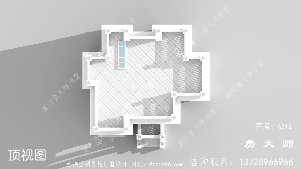 法式风格独栋自建房外观效果图