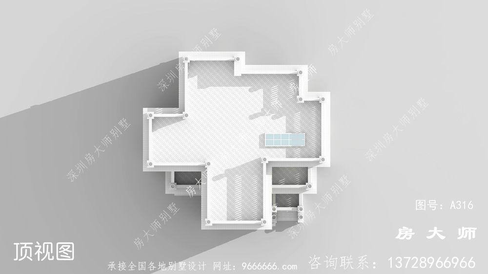 法式风格自建房外观设计效果图