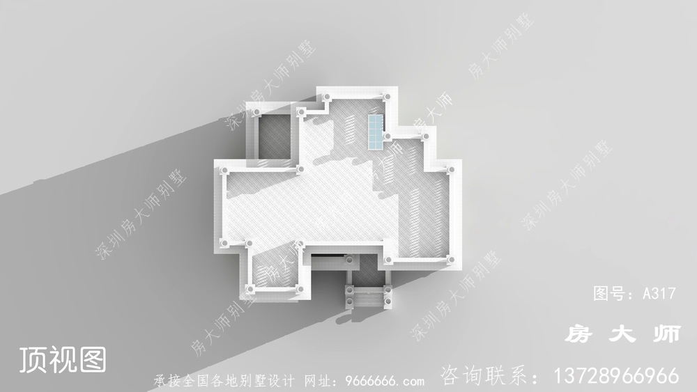 三层法式风格自建房设计效果图