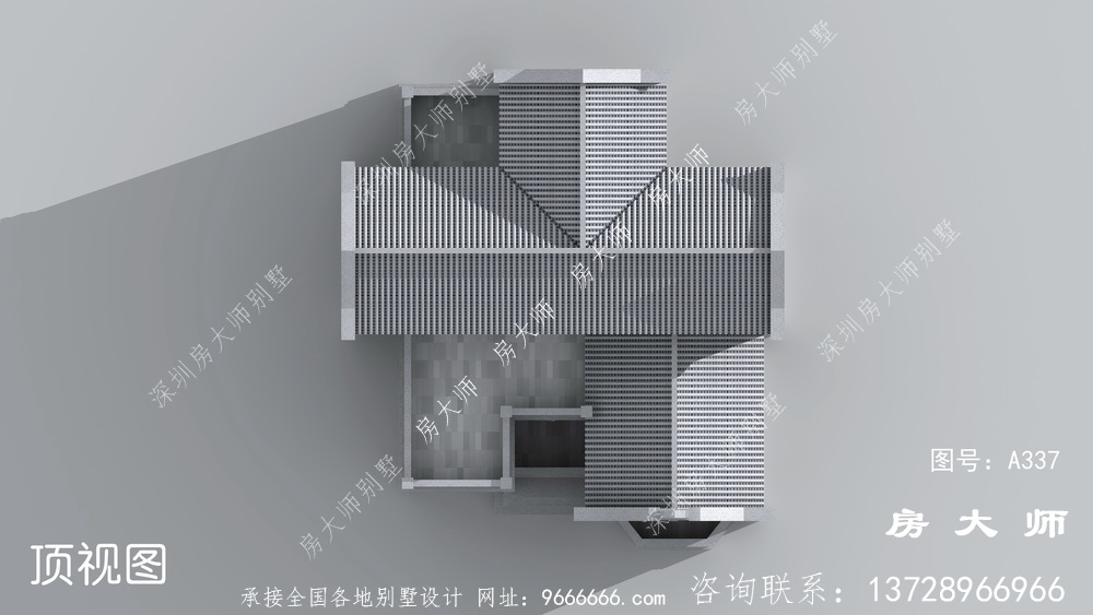 经典大气新中式自建房设计效果大图