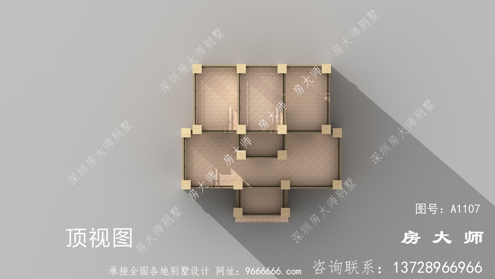 五层奢华欧式风格别墅外观效果图