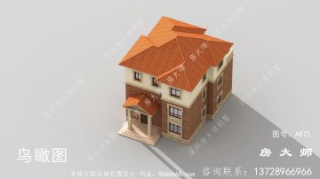 简欧乡村三层自建房别墅设计图