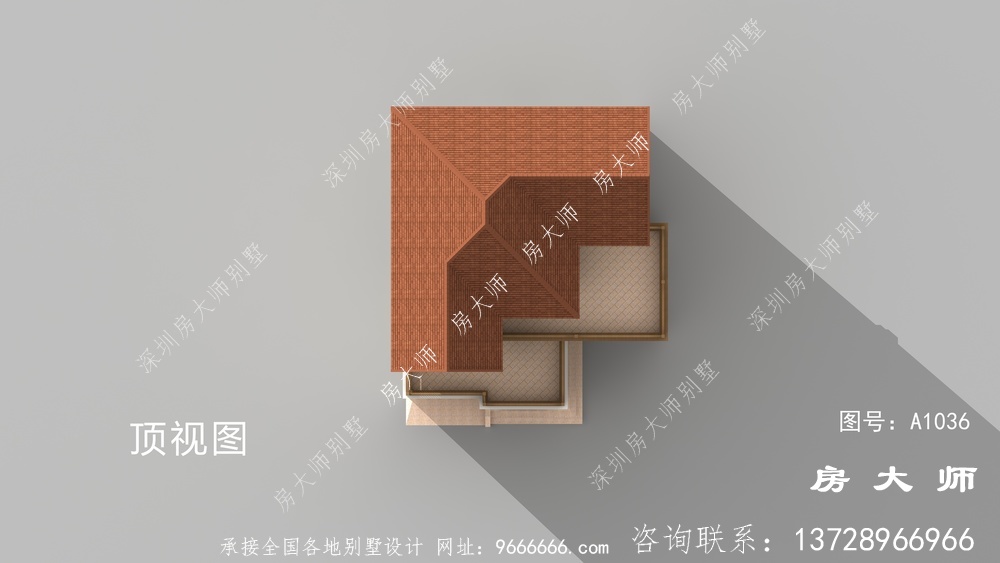 方正户型简单布局欧式风格自建别墅