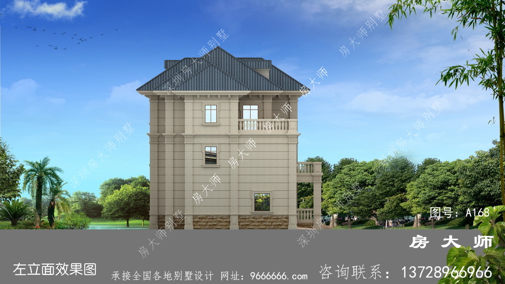 新农村自建法式风格别墅图纸设计大全