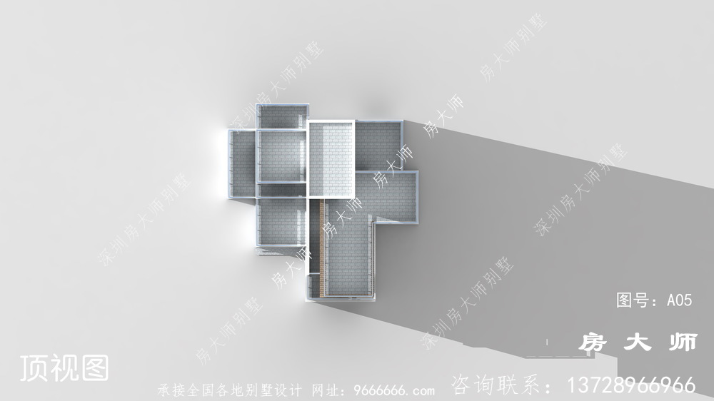 三层自建房别墅设计图，占地149平方米