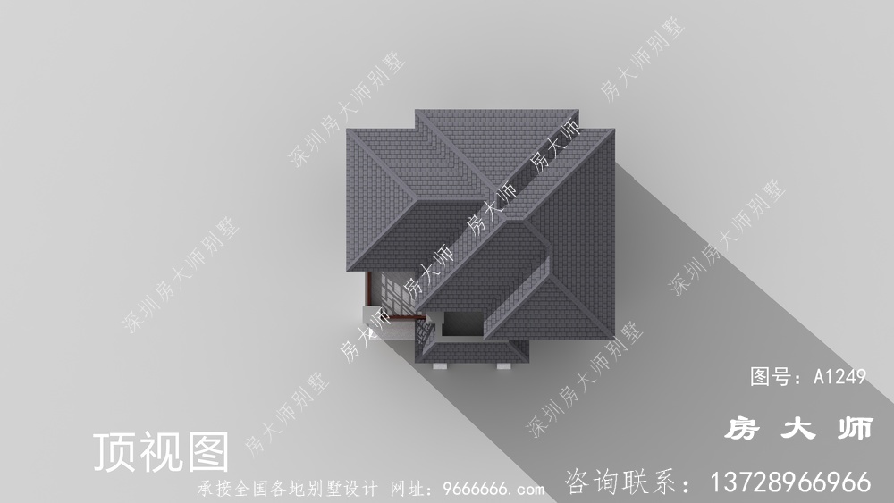 体面又气派的三层中式别墅设计效果图