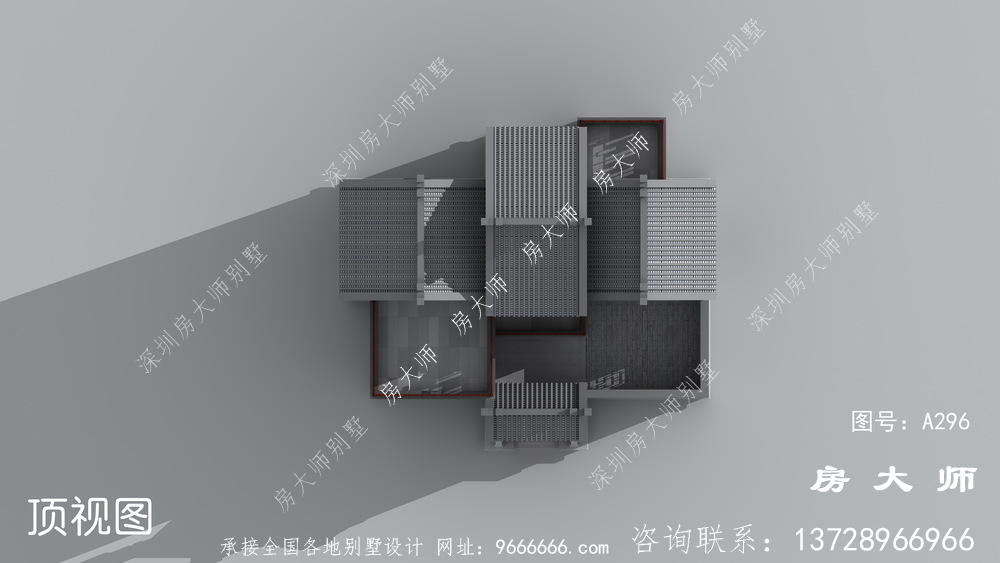 豪华新中式三层别墅设计图纸