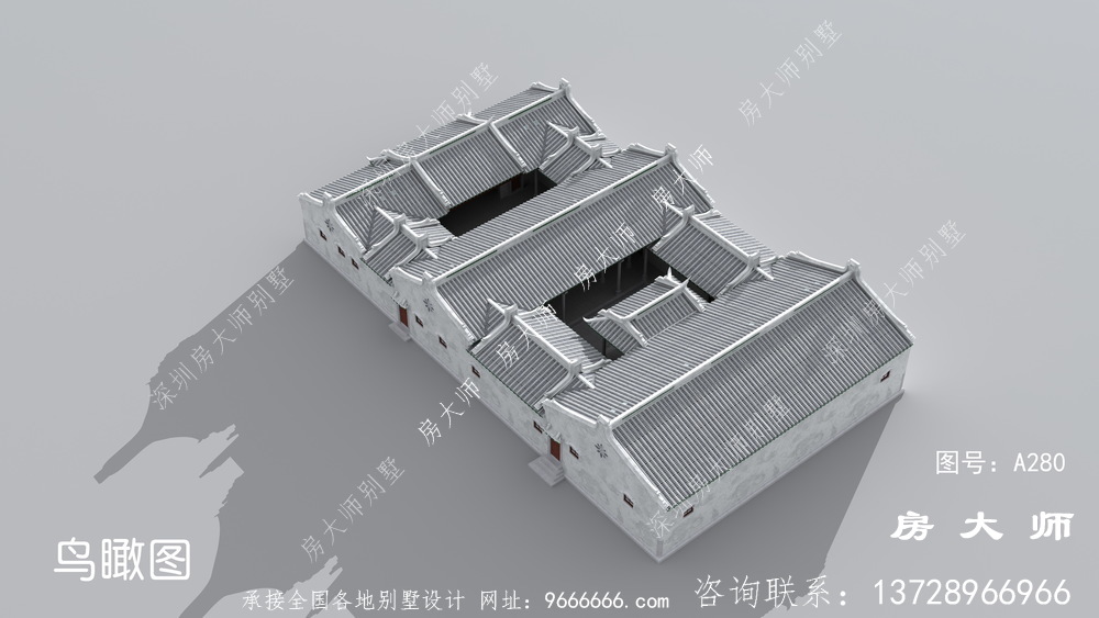 简洁而低调的院子别墅设计图