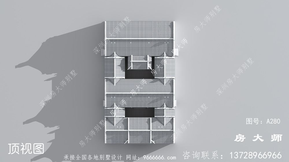 简洁而低调的院子别墅设计图