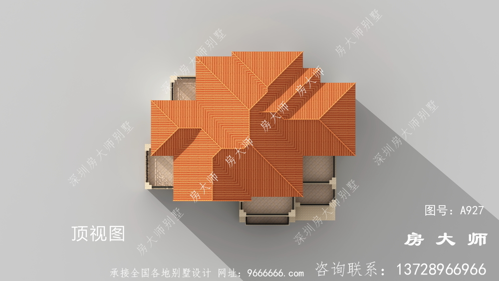 最新农村三层简欧别墅设计图