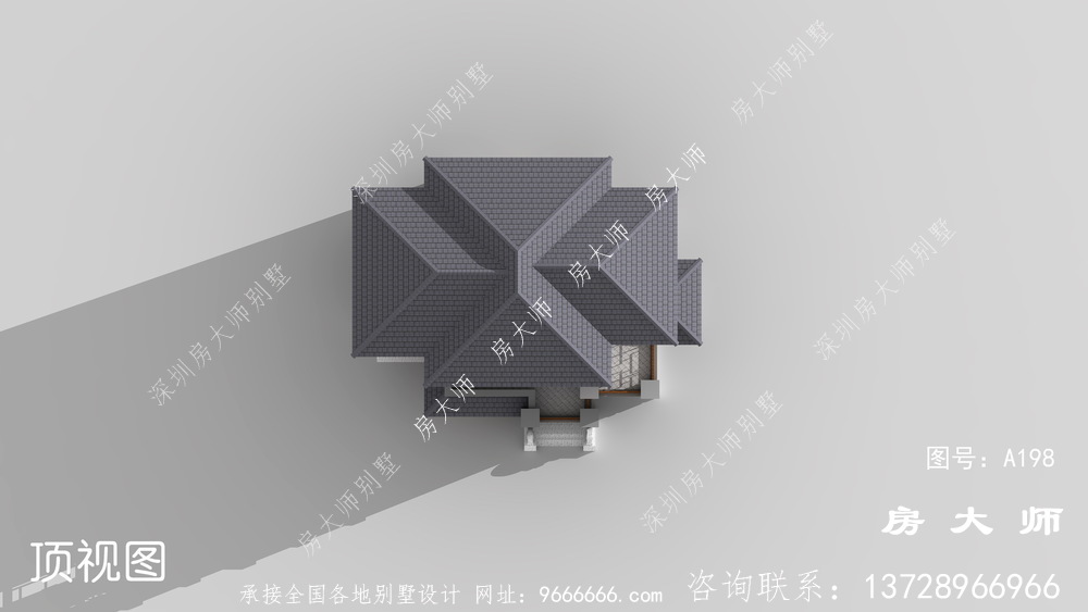 农村新中式三层经典别墅设计图