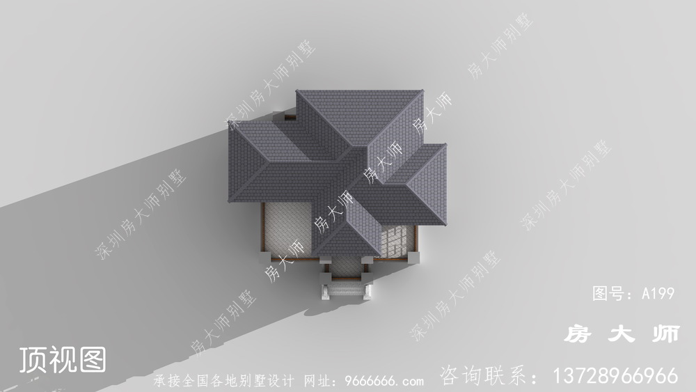 新中式风格别墅，中国传统建筑