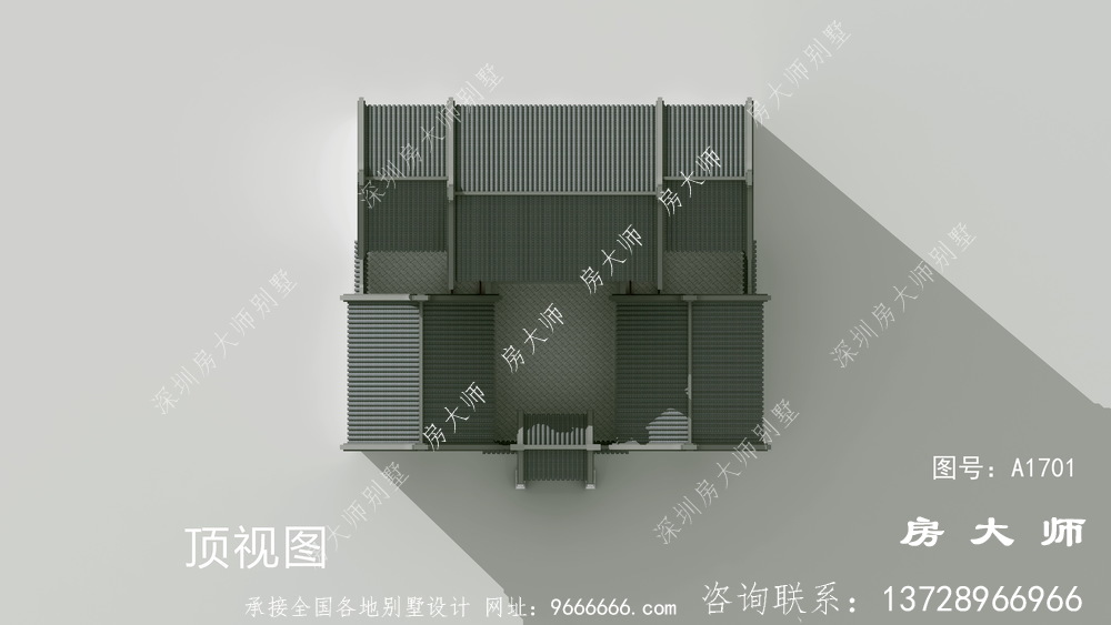 新农村中式两层别墅照片，带整套设计图