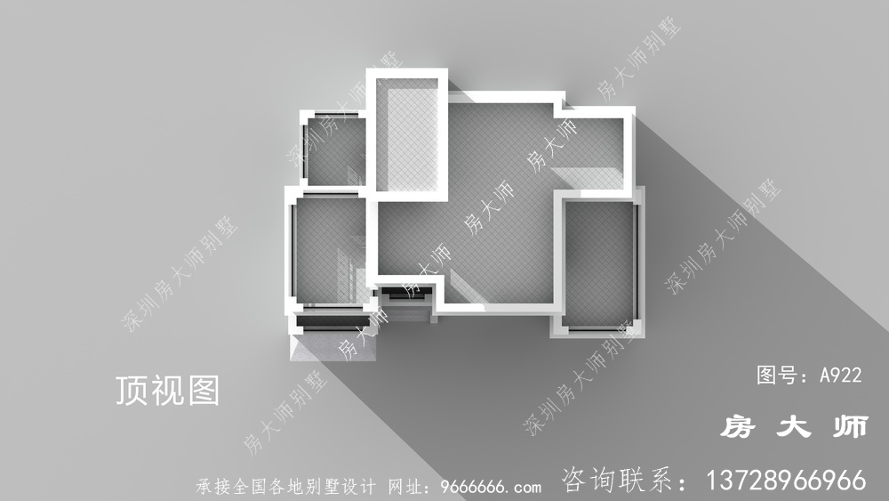 现代极简风格四层复式别墅设计图