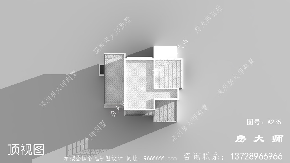 简单实用的三层别墅设计图，外观不错。