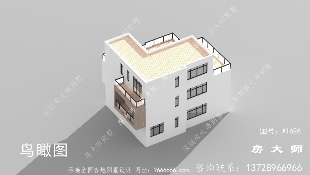 现代简约三层别墅设计图纸及效果图