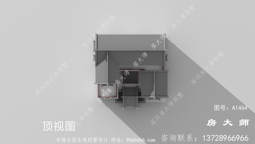  经典大气的农村新中式别墅设计图