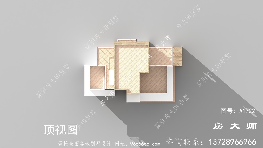 经济实用的四层简约现代风格别墅