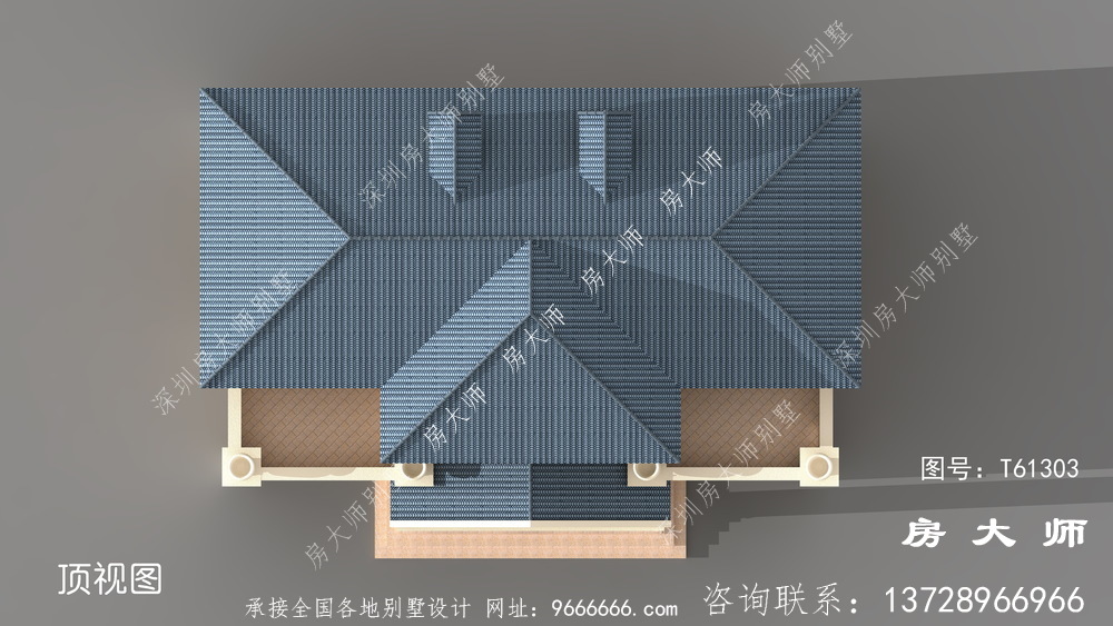 农村高档三层欧式别墅设计图纸及效果图