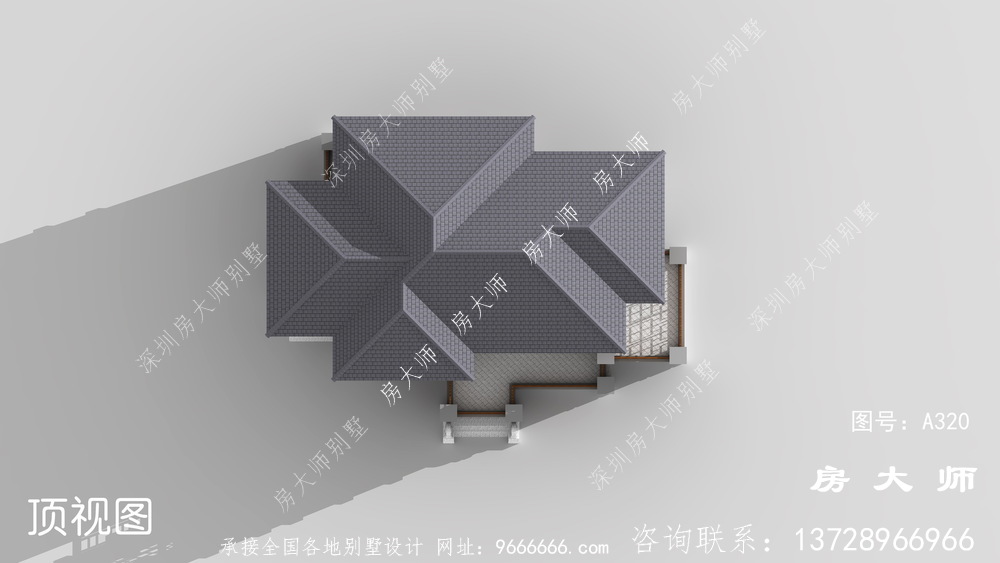 新中式农村三层自建房别墅设计图