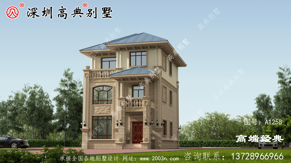 在老家花30万建栋中式别墅，享受生活。