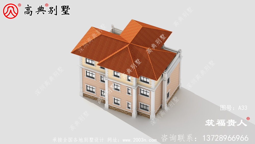 小户型三层住宅设计图，房子设计图纸