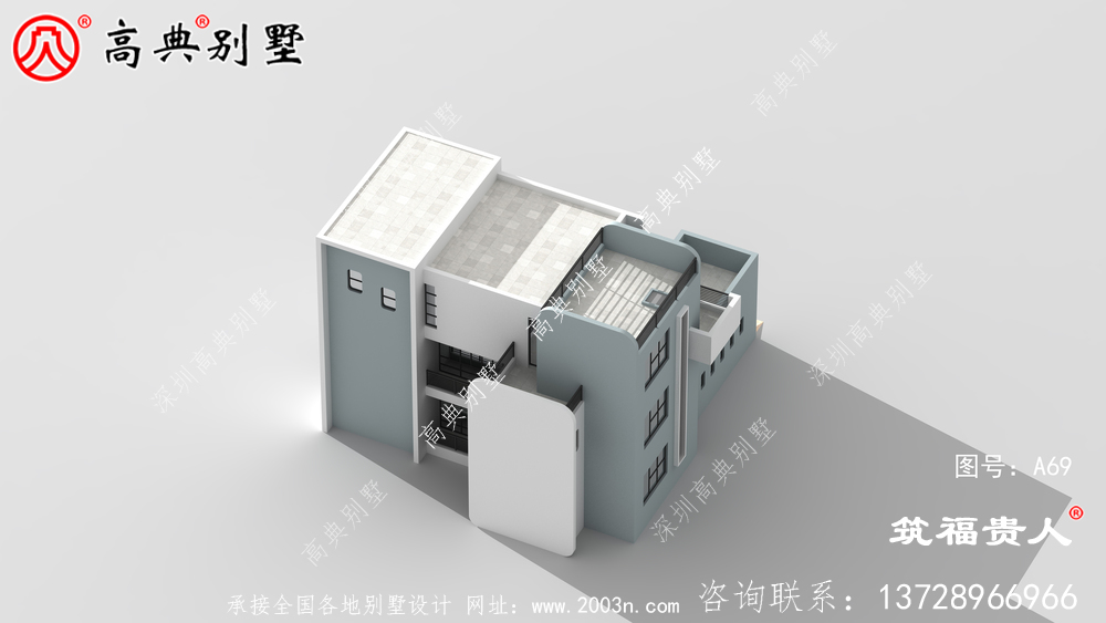 小户型现代风格三层房子设计图，美观大方好用