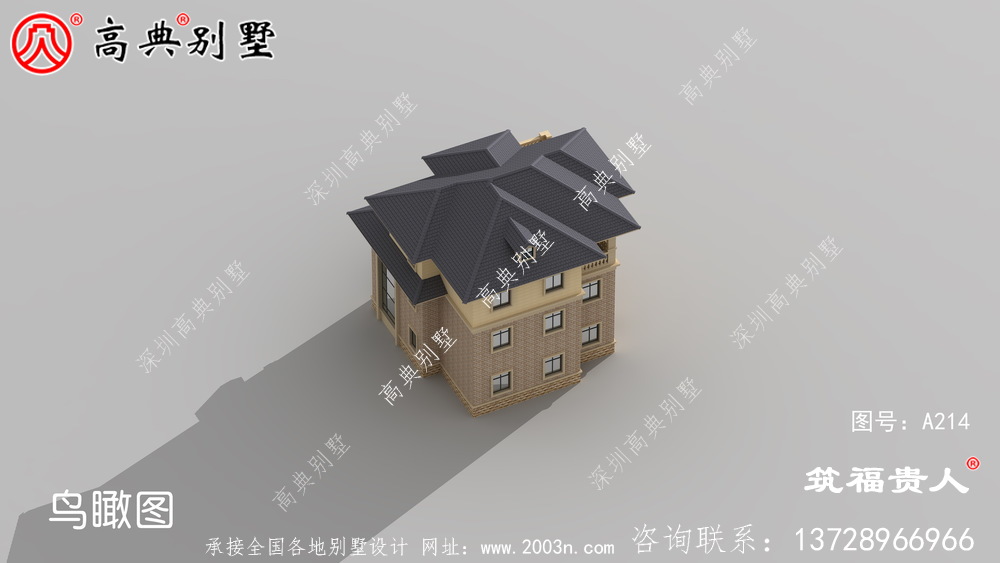 三层欧式农村自建房子设计图纸，房型好看