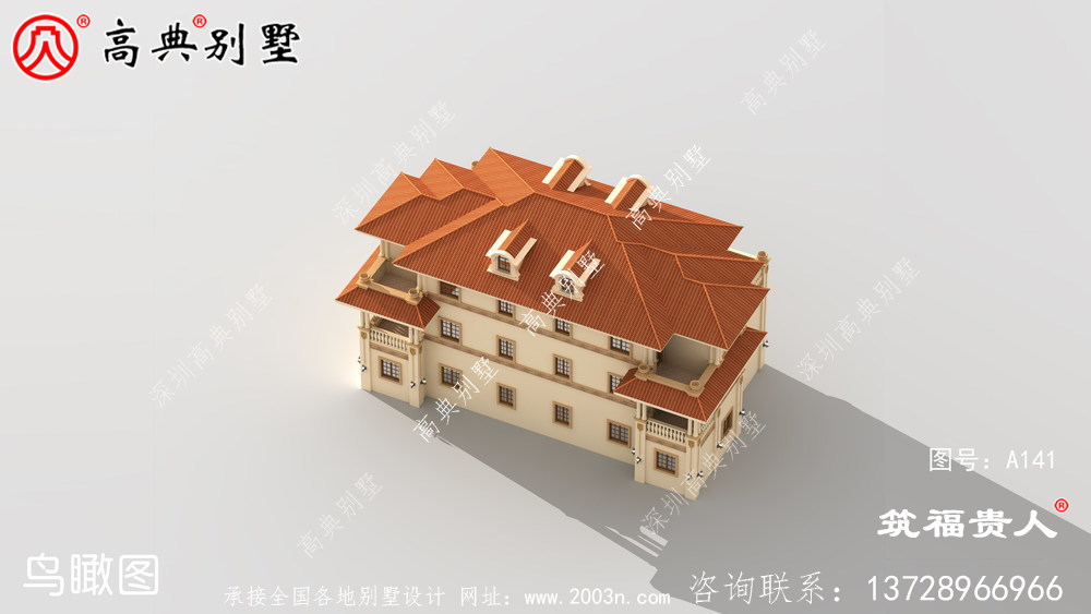 欧式三层双拼自建住宅设计，既经济又实用。