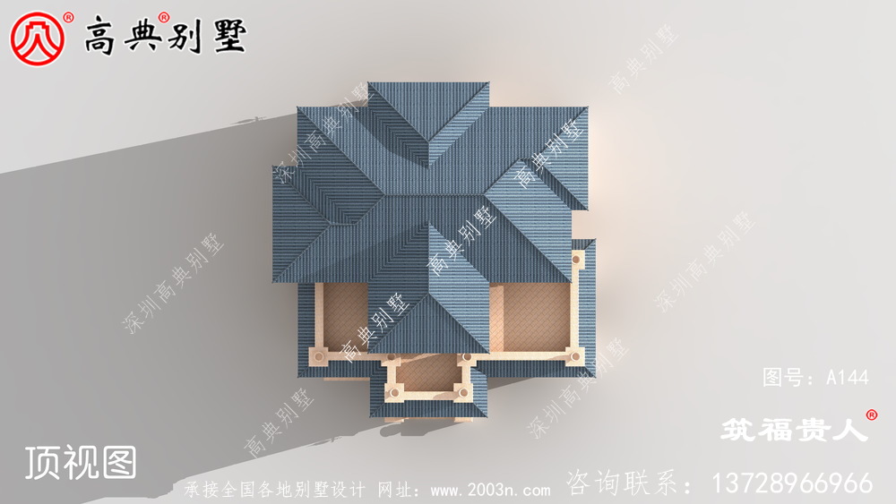 三层建造别墅设计图，房型經典，农村自建别墅优选