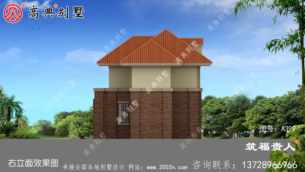 经济实用的新房子设计是自建住宅的首选。