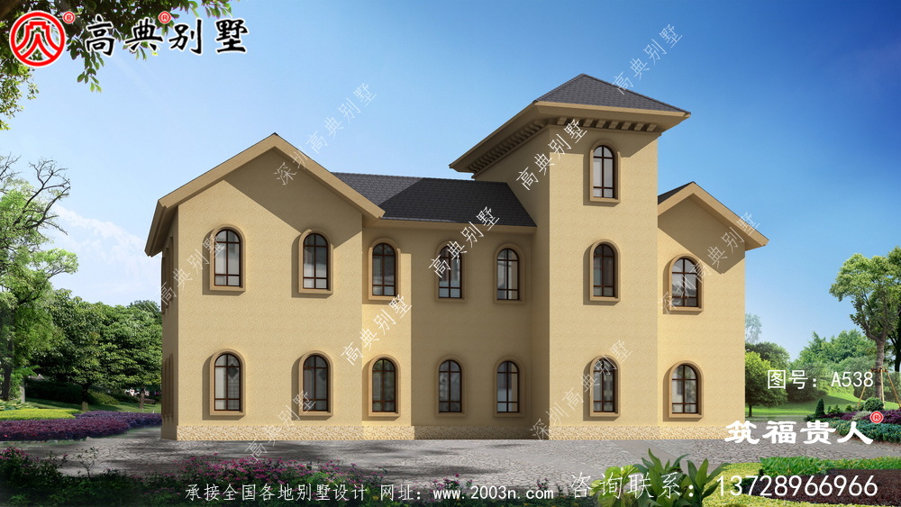 奢华三层农村自建房子设计图纸，房型經典