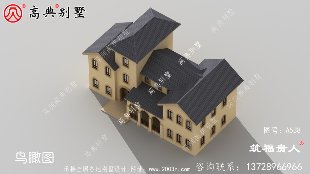 奢华三层农村自建房子设计图纸，房型經典