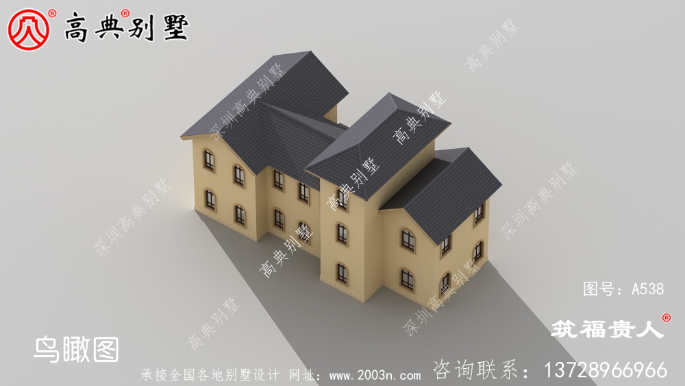 奢华三层农村自建房子设计图纸，房型經典