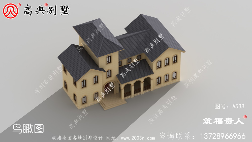 奢华三层农村自建房子设计图纸，房型經典