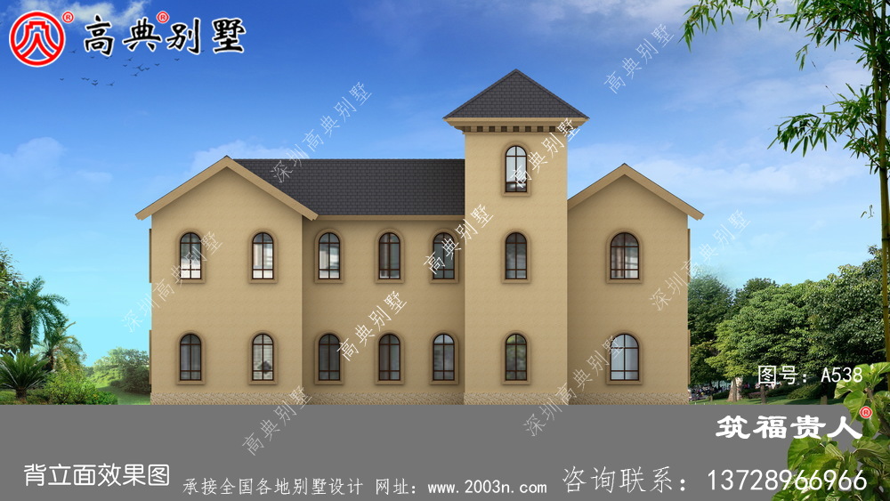 奢华三层农村自建房子设计图纸，房型經典