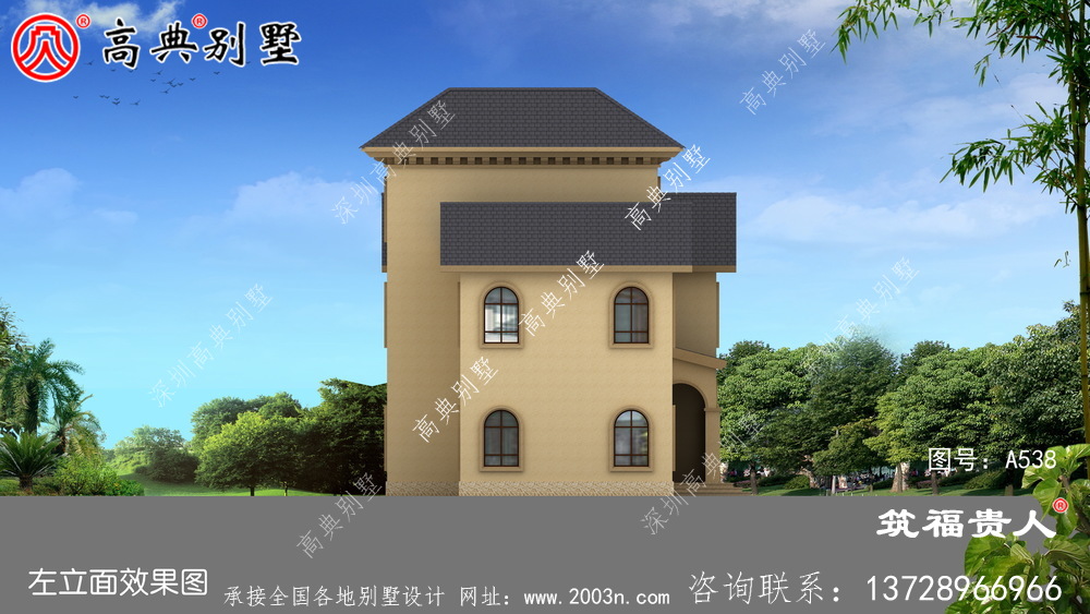 奢华三层农村自建房子设计图纸，房型經典