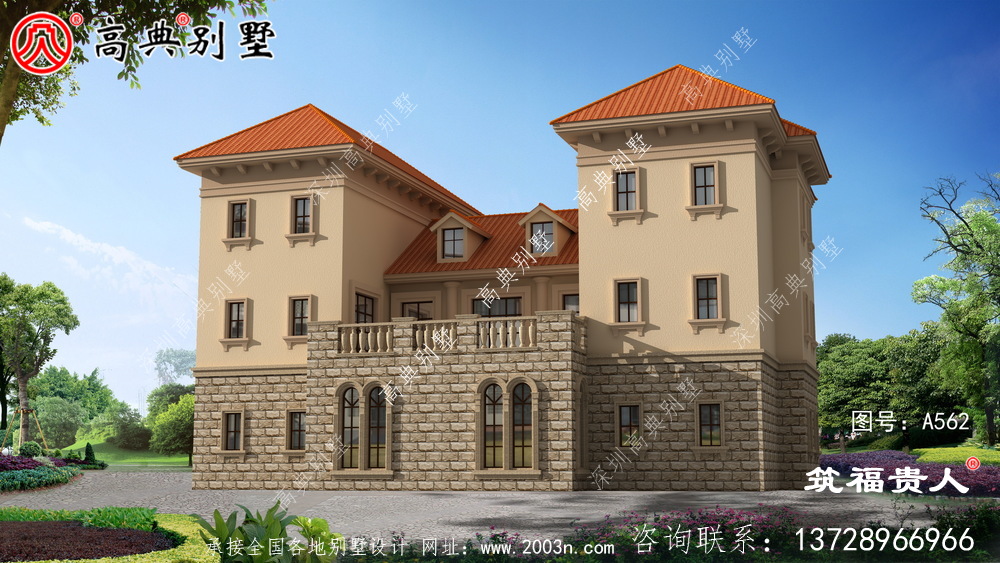 三层自建房子精细设计图，农村自建住宅