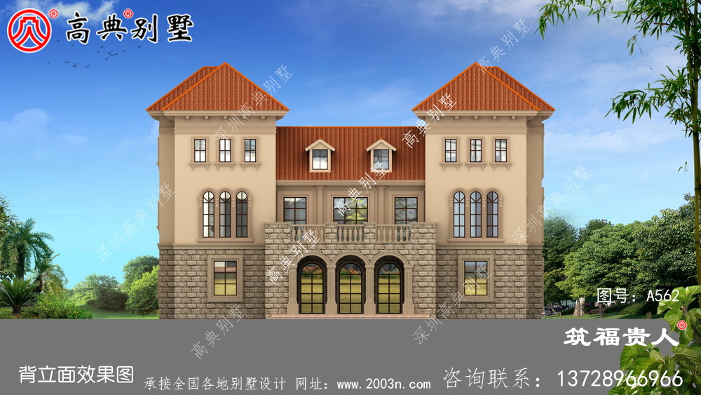 三层自建房子精细设计图，农村自建住宅