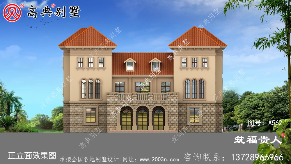 三层自建房子精细设计图，农村自建住宅