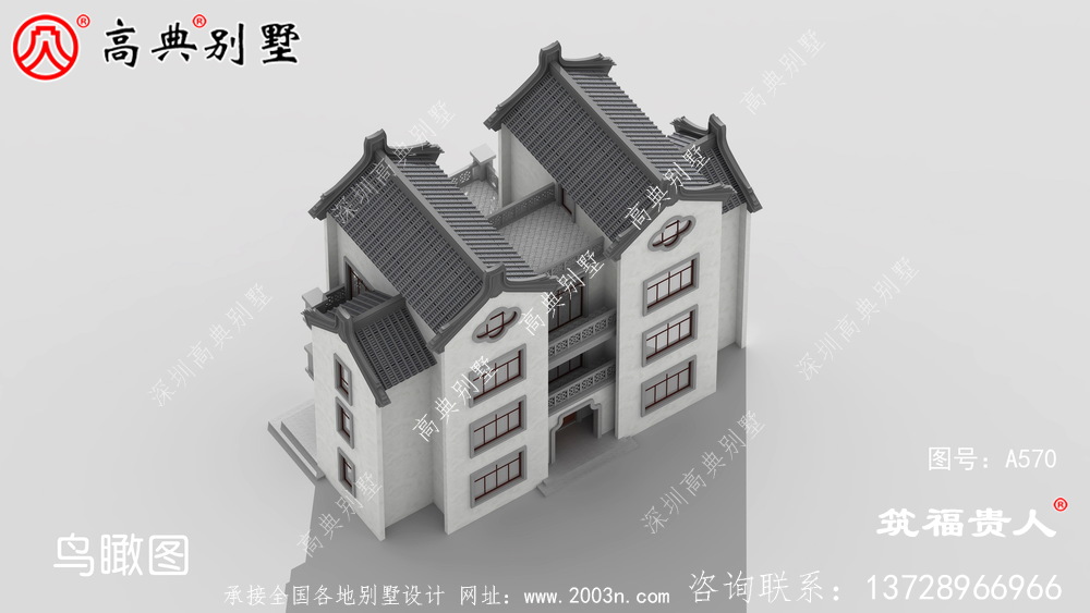 欧式四层农村自建房子，美观大方精美，潮派房子