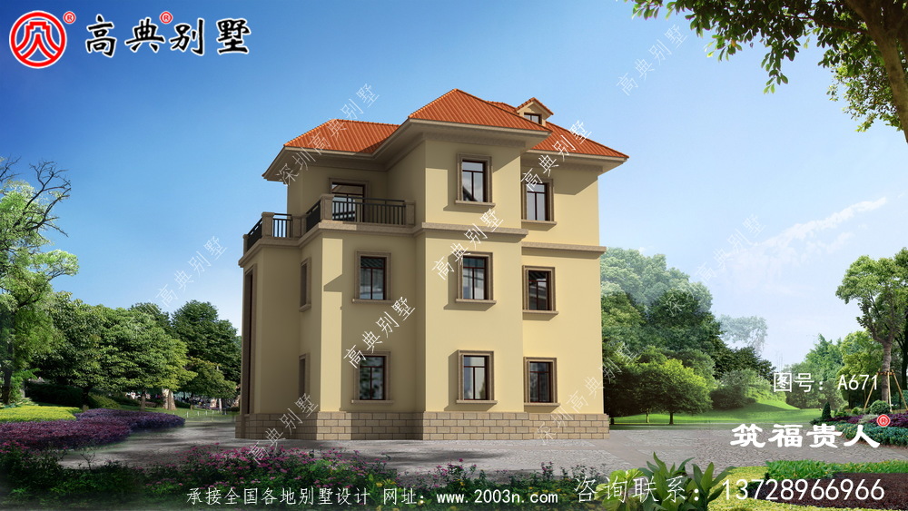 房子设计图，农村自建三层住宅图纸