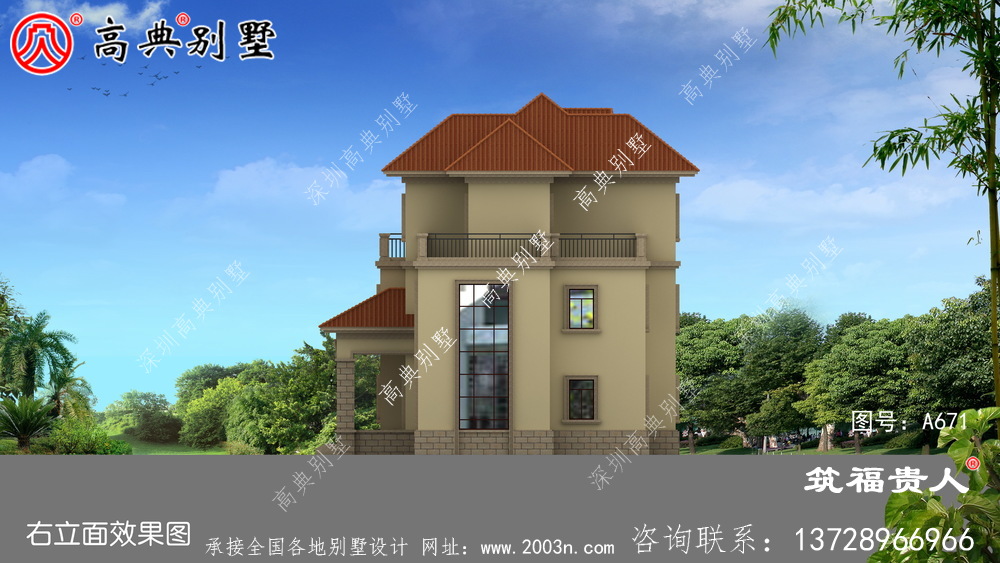 房子设计图，农村自建三层住宅图纸