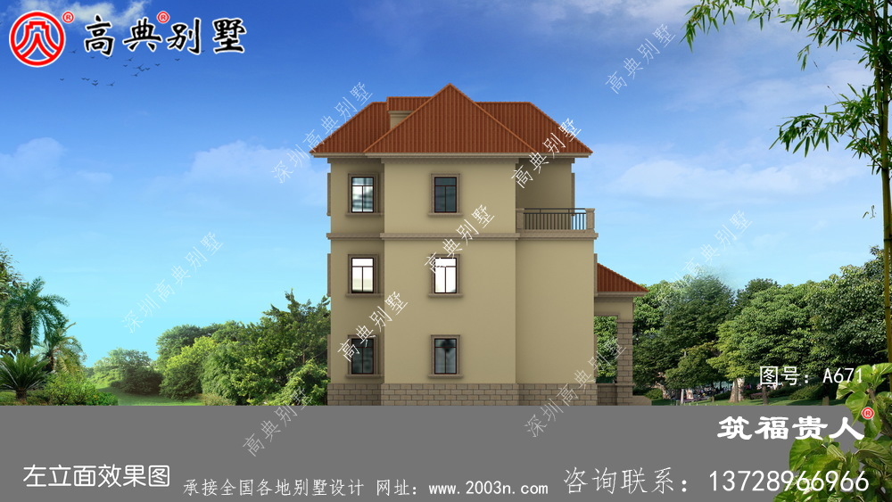 房子设计图，农村自建三层住宅图纸